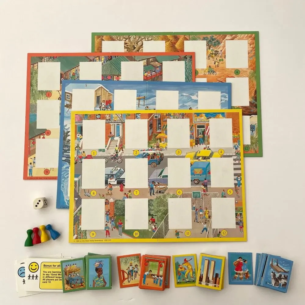 VTG Ravensburger Children of the World Board Game  Complete 1989
